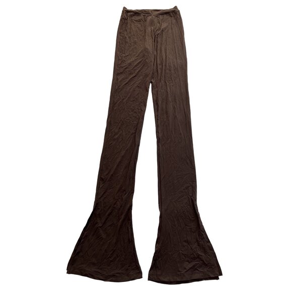 NWOT CHAM Flared Leggings in Brown